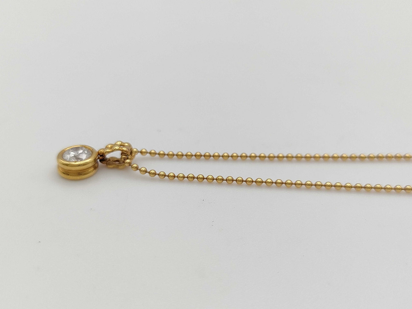 D0.415ct K18 3.9g Necklace