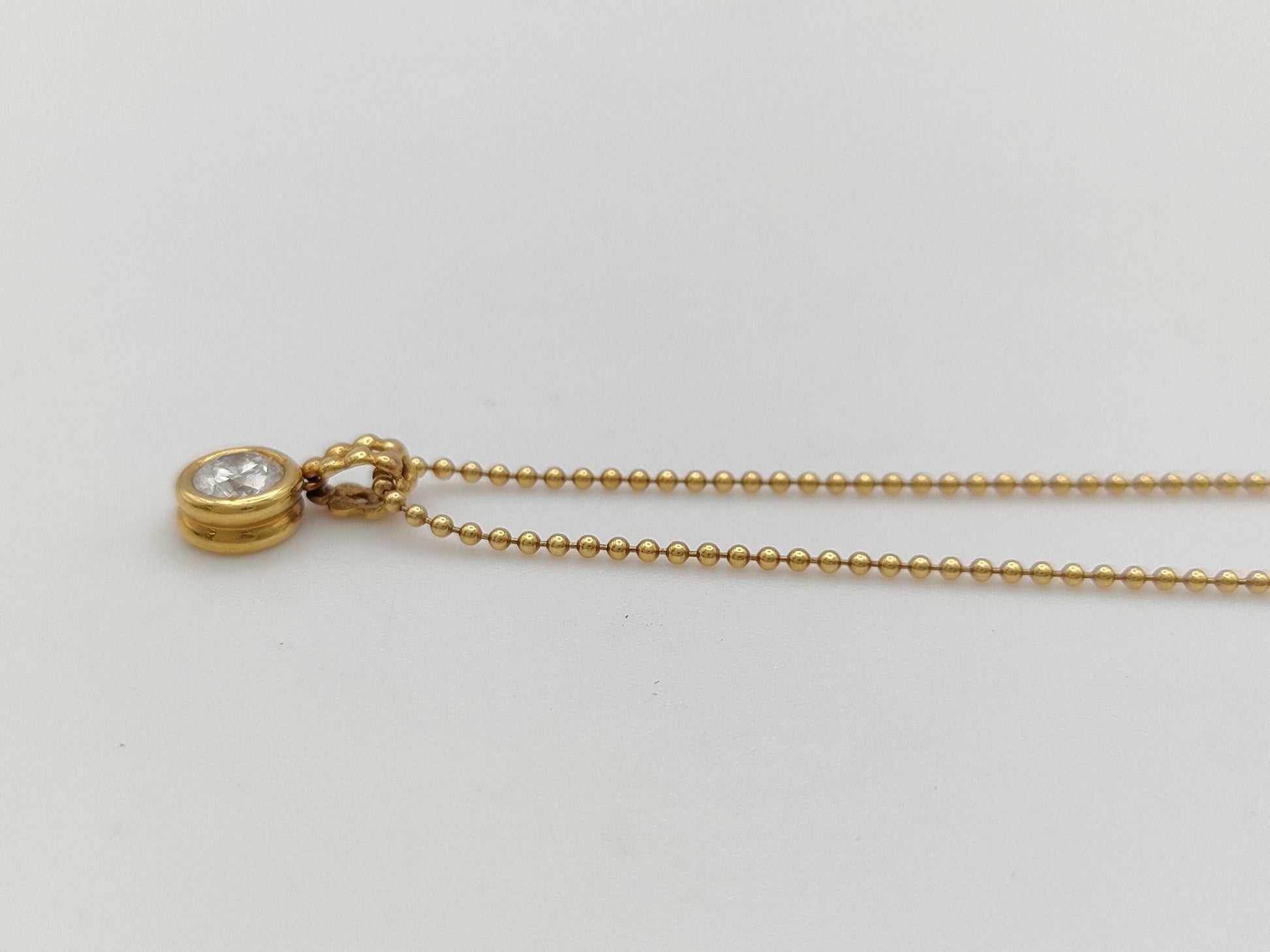 D0.415ct K18 3.9g Necklace