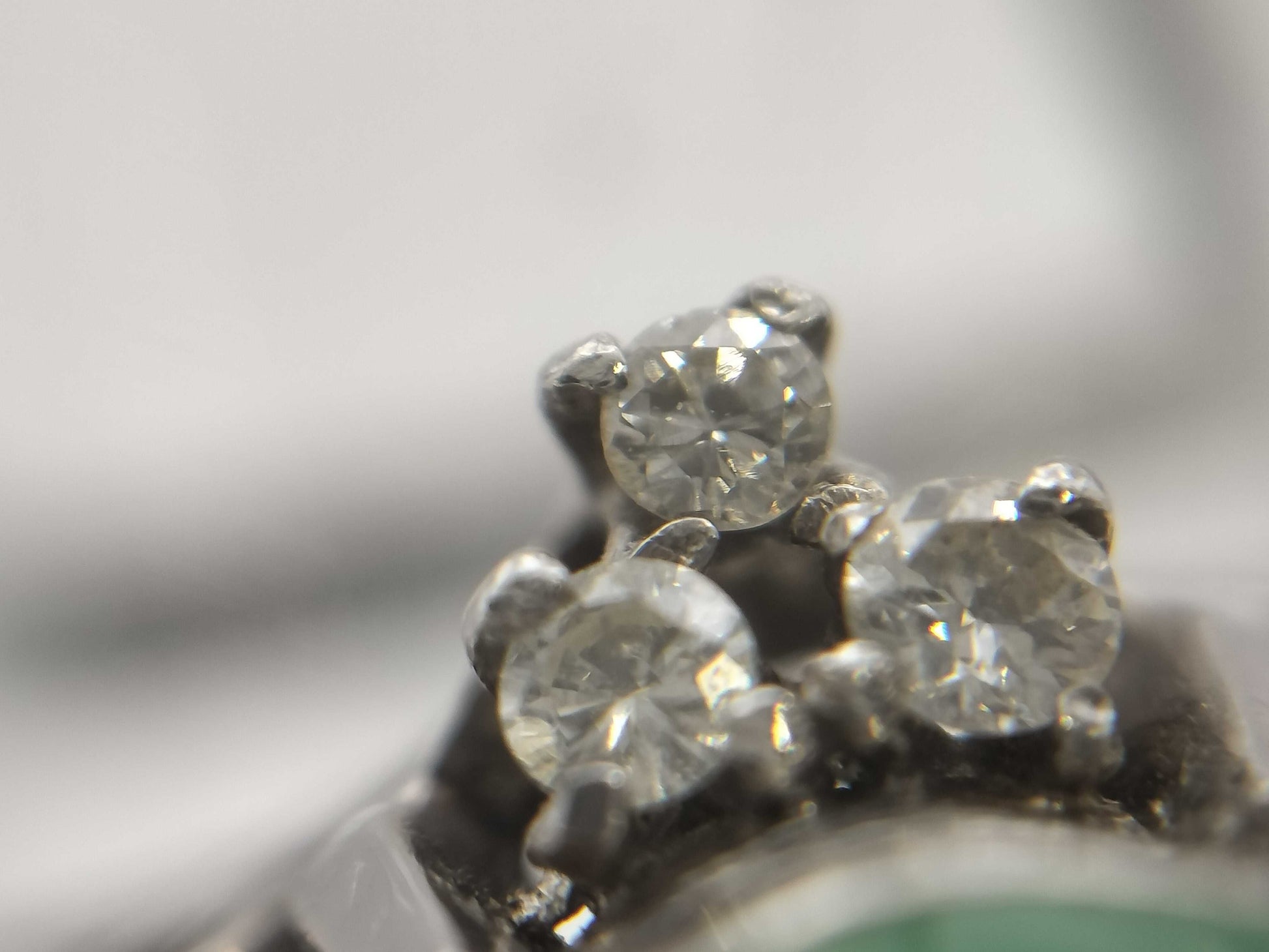Jade 1.91ct Diamond PM900 5.8g Ring