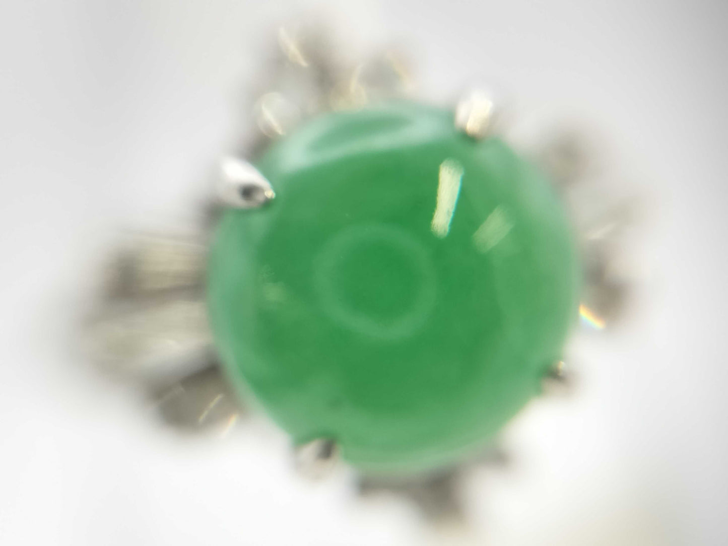 Jade 1.91ct Diamond PM900 5.8g Ring