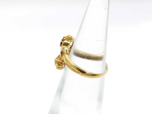 Ruby Diamond K18 3.2g Ring