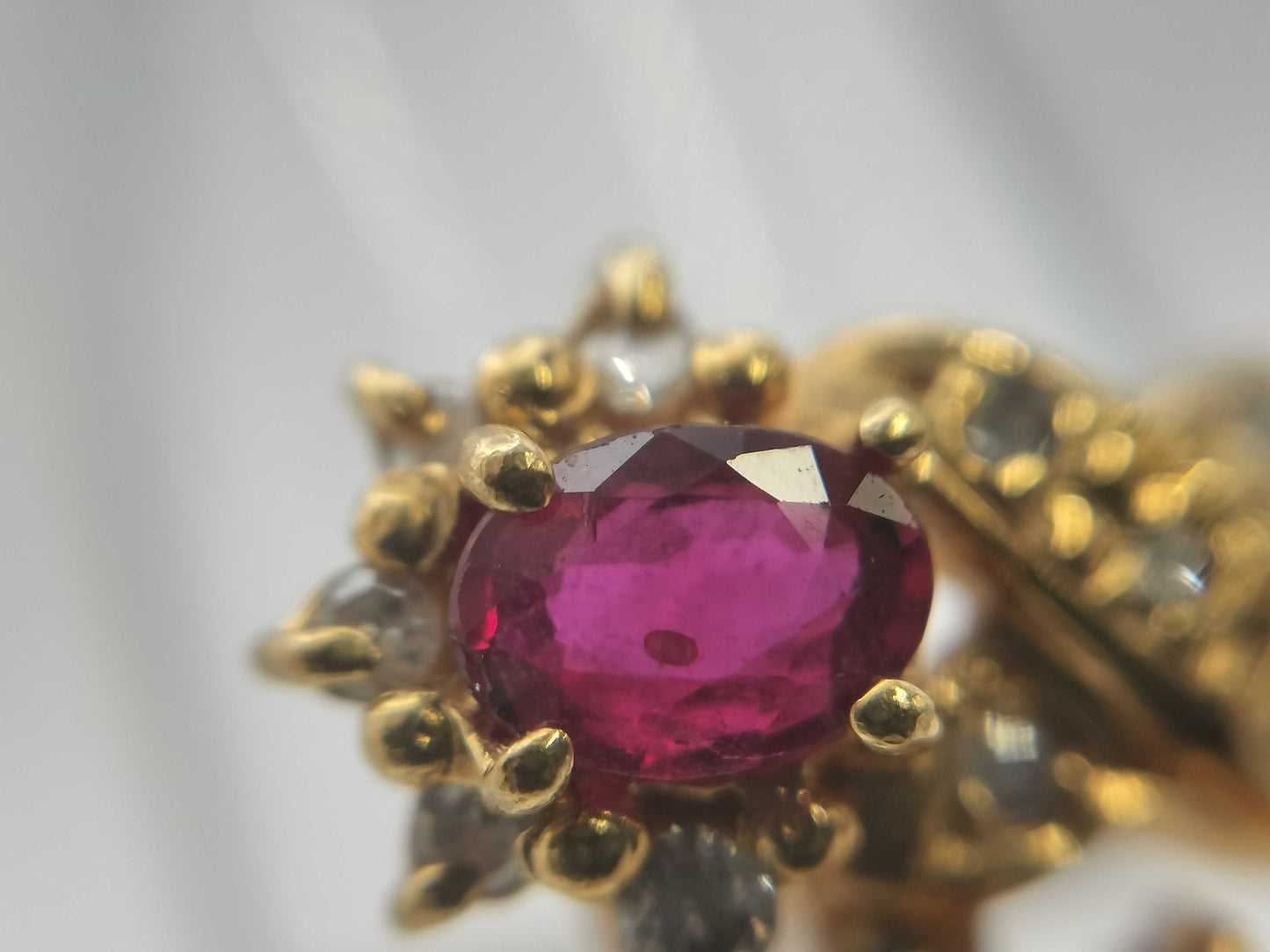 Ruby Diamond K18 3.2g Ring