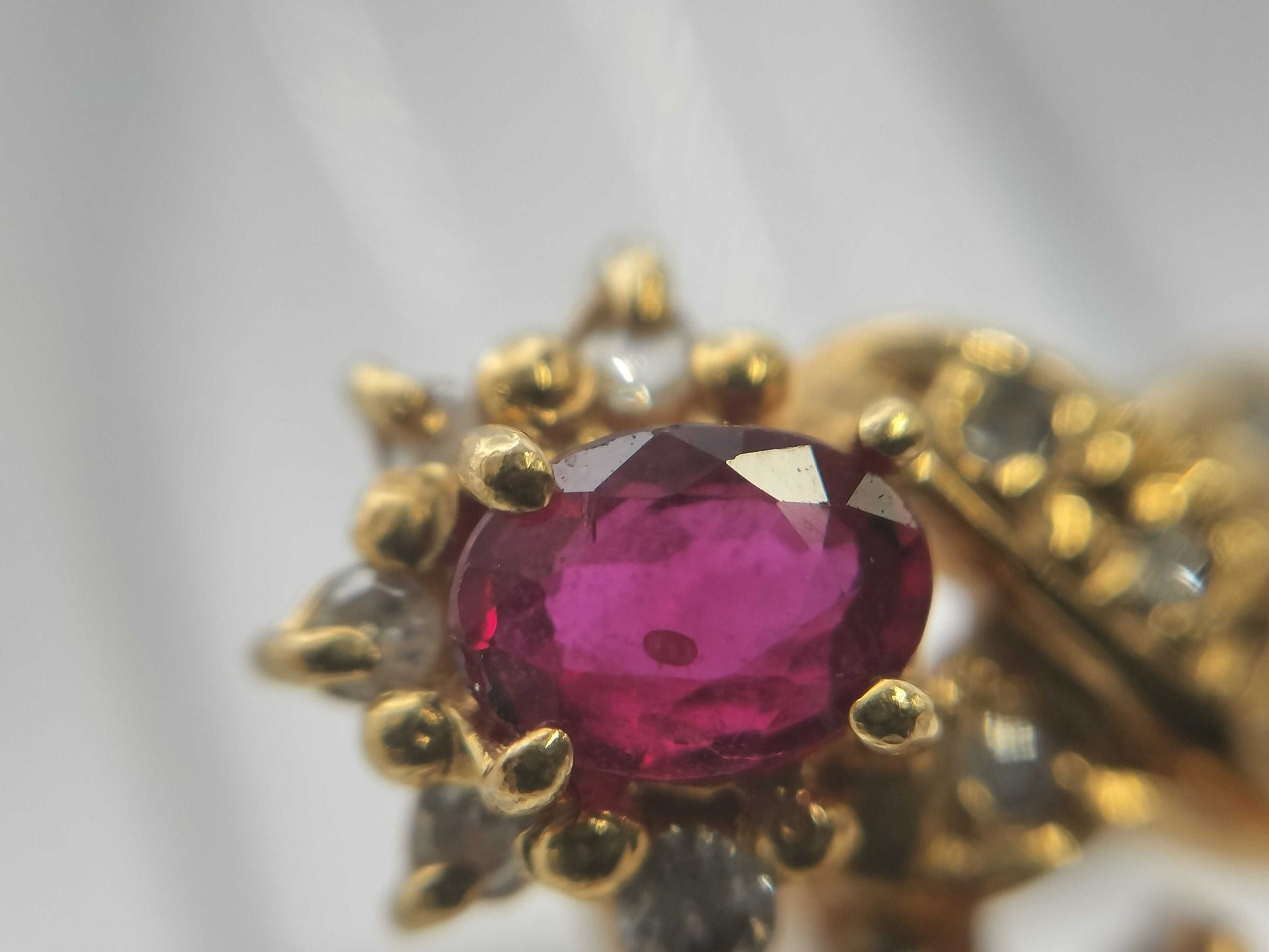 Ruby Diamond K18 3.2g Ring