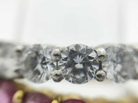 R1.30ct D1.00ct K18/PT900 6.0g Ring