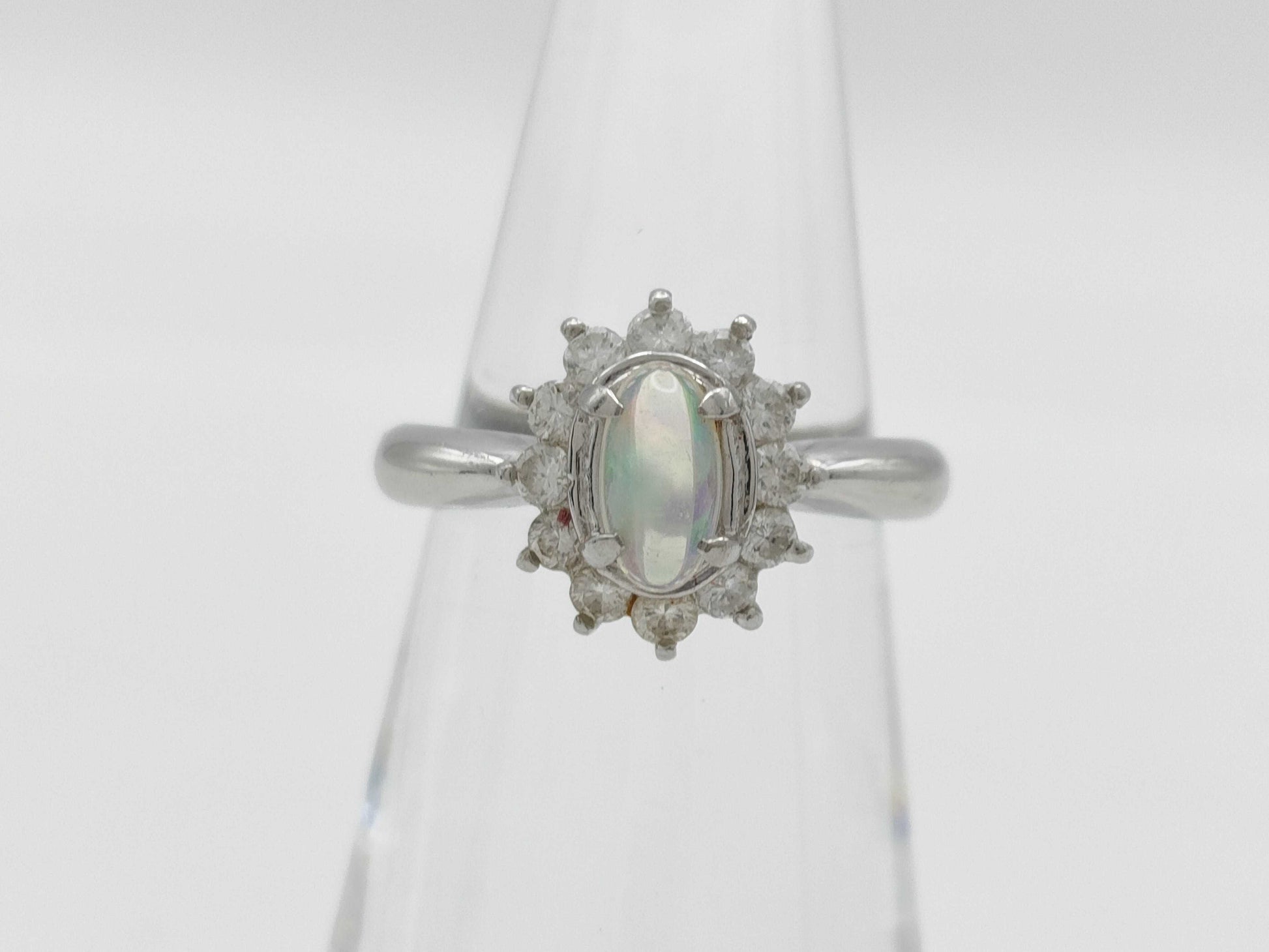 OP0.38ct D0.66ct PT900 5.8g Ring