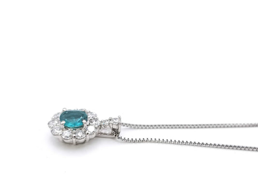 TL0.470ct D0.55ct PT900/850 4.2g Necklace
