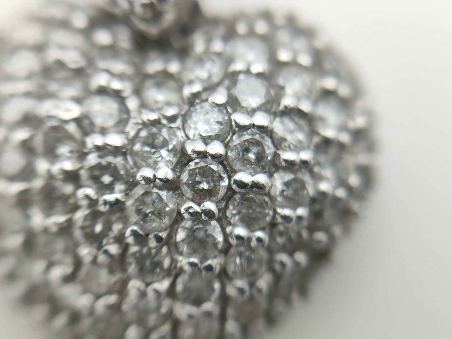 D1.00ct K18WG 2.9g Pendant Top