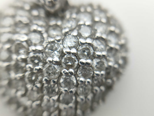 D1.00ct K18WG 2.9g Pendant Top
