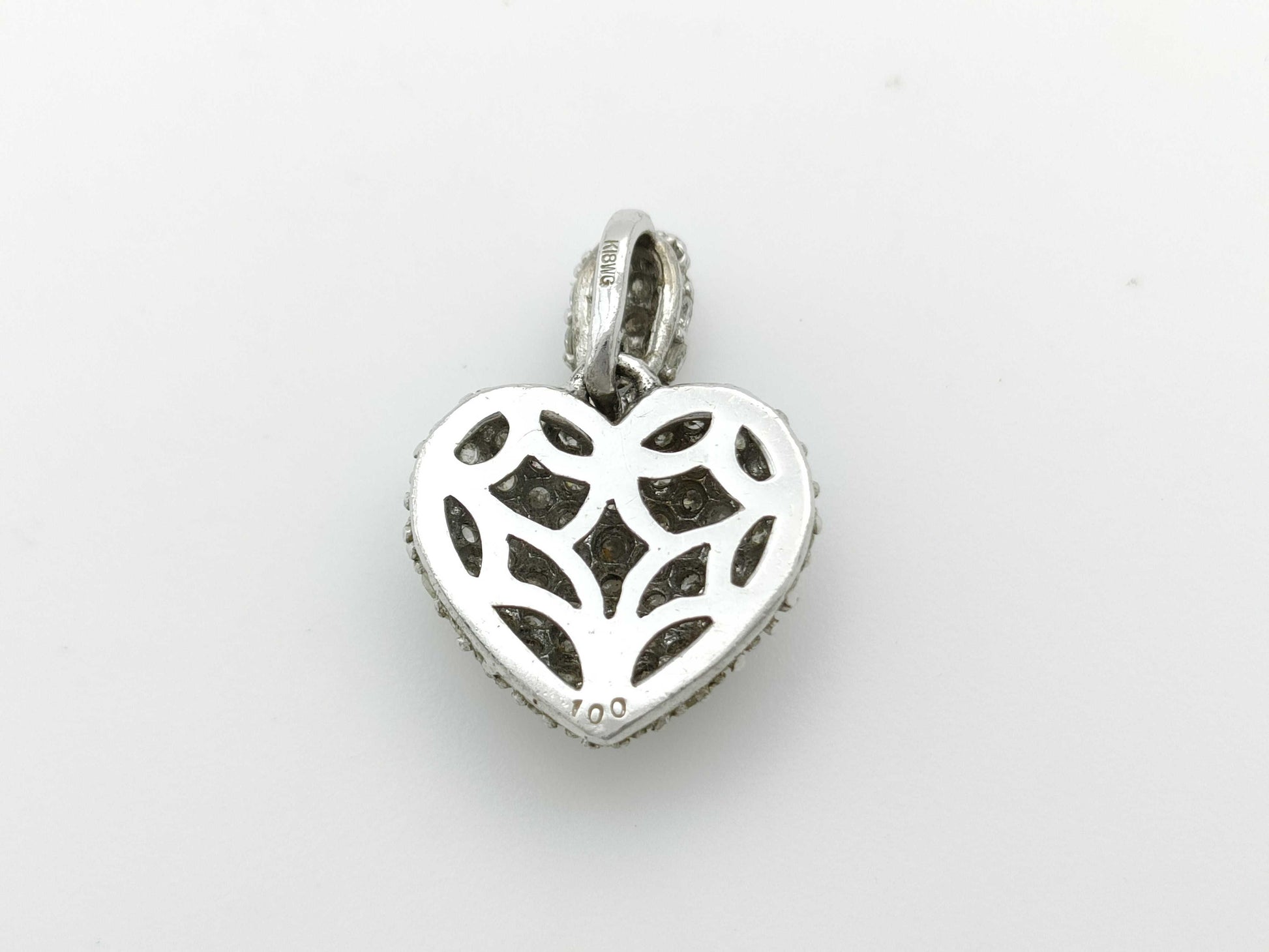 D1.00ct K18WG 2.9g Pendant Top