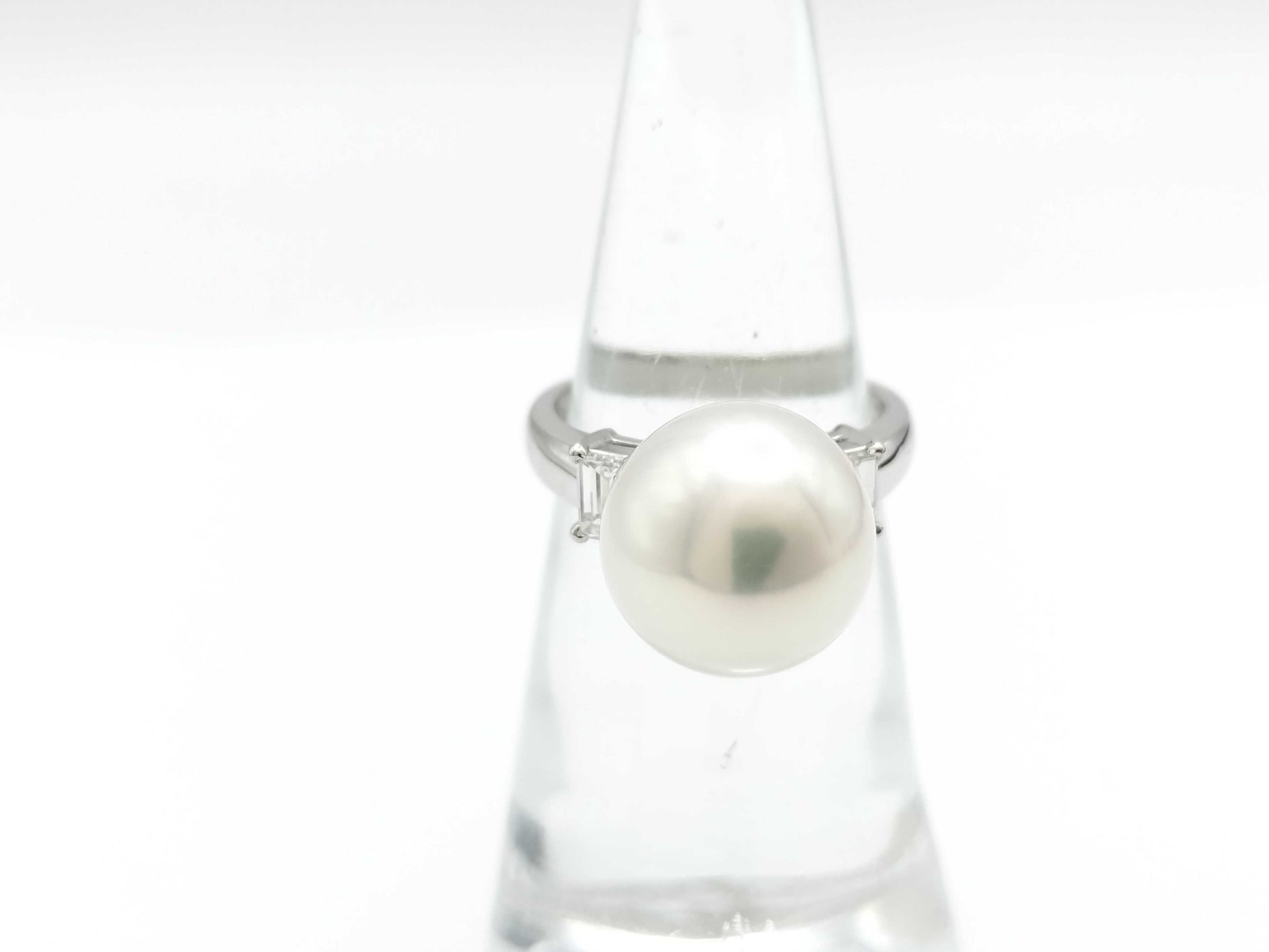 TASAKI Pearl Diameter Approx. 11.4mm D0.39ct PT900 6.6g Ring