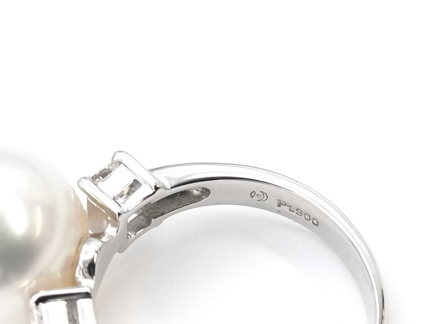 TASAKI Pearl Diameter Approx. 11.4mm D0.39ct PT900 6.6g Ring