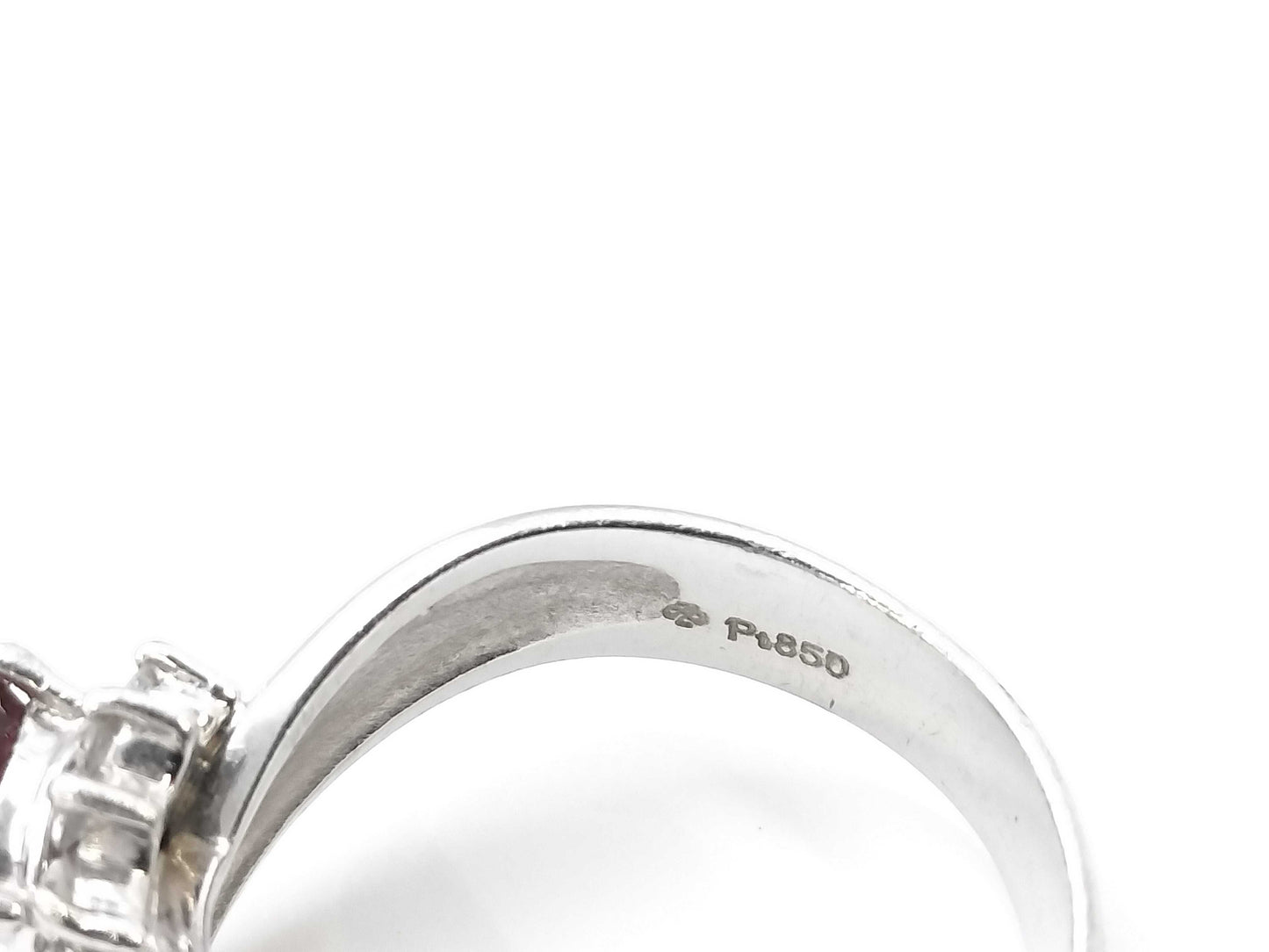 R0.59ct D0.21ct PT850 6.2g Ring