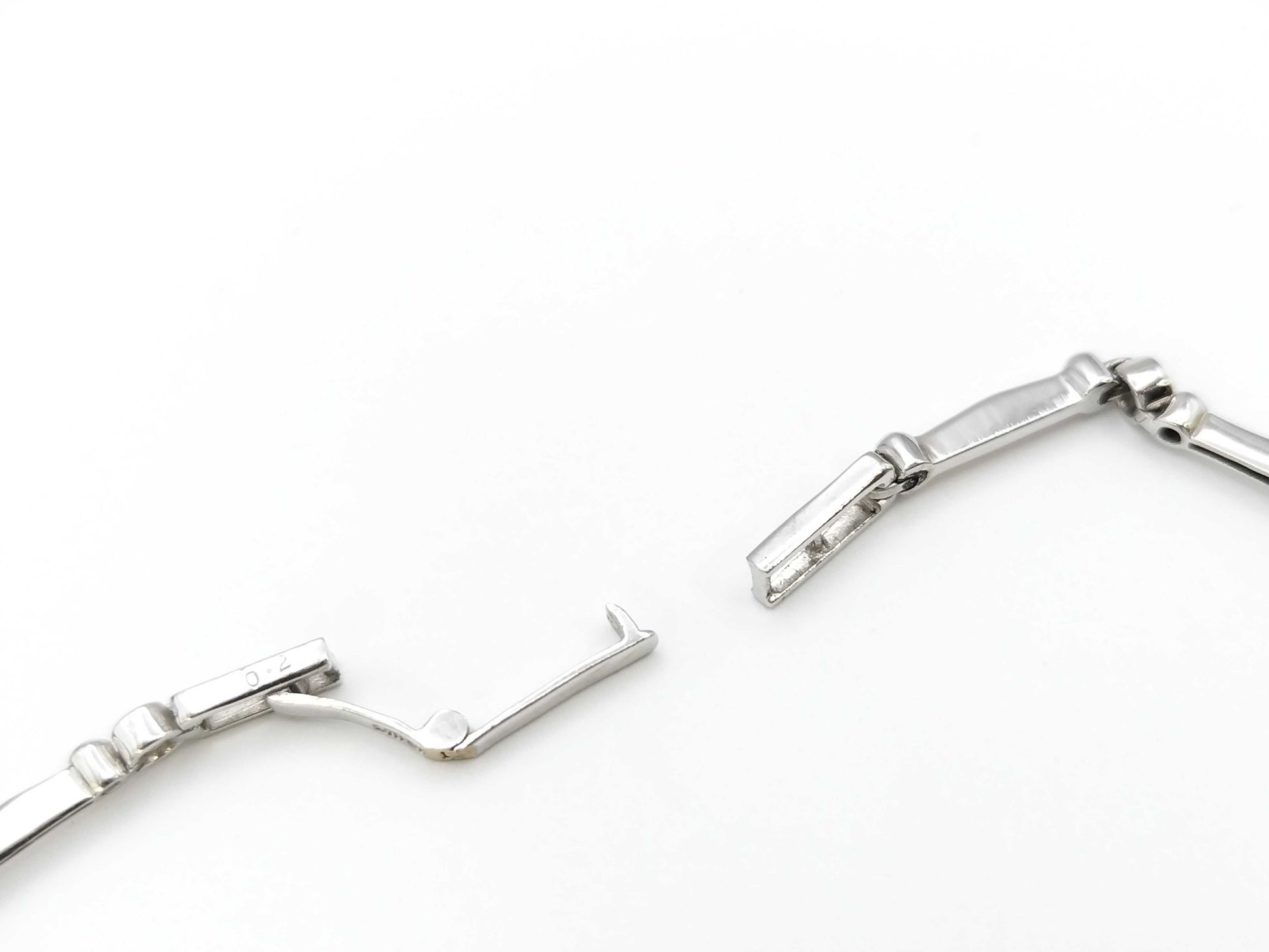 D0.20ct K18WG 5.6g Bracelet Bangle