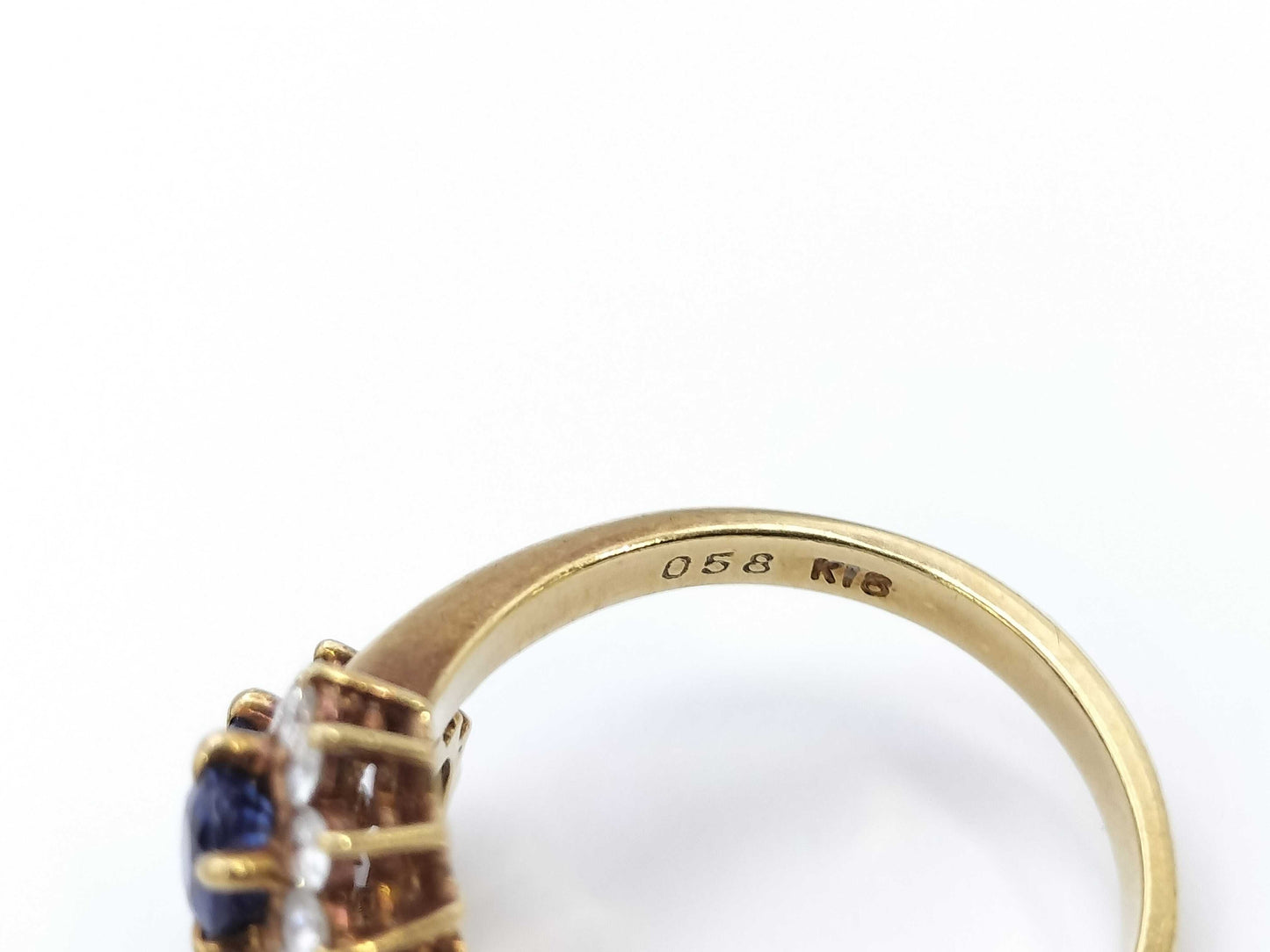 S0.58ct D0.40ct K18 3.9g Ring