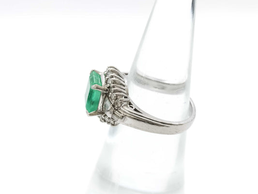 E1.93ct D0.55ct PT900 7.7g Ring