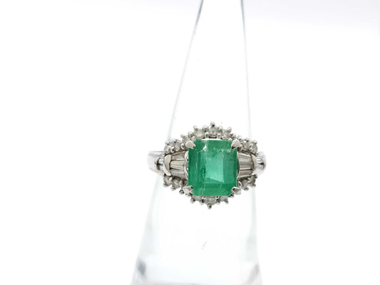 E1.93ct D0.55ct PT900 7.7g Ring