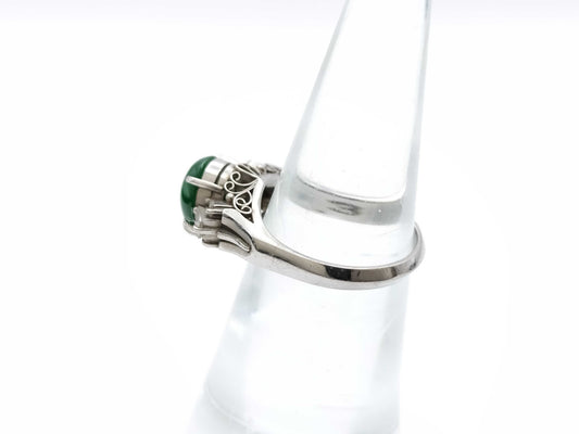 Jade D0.32ct PM900 4.9g Ring