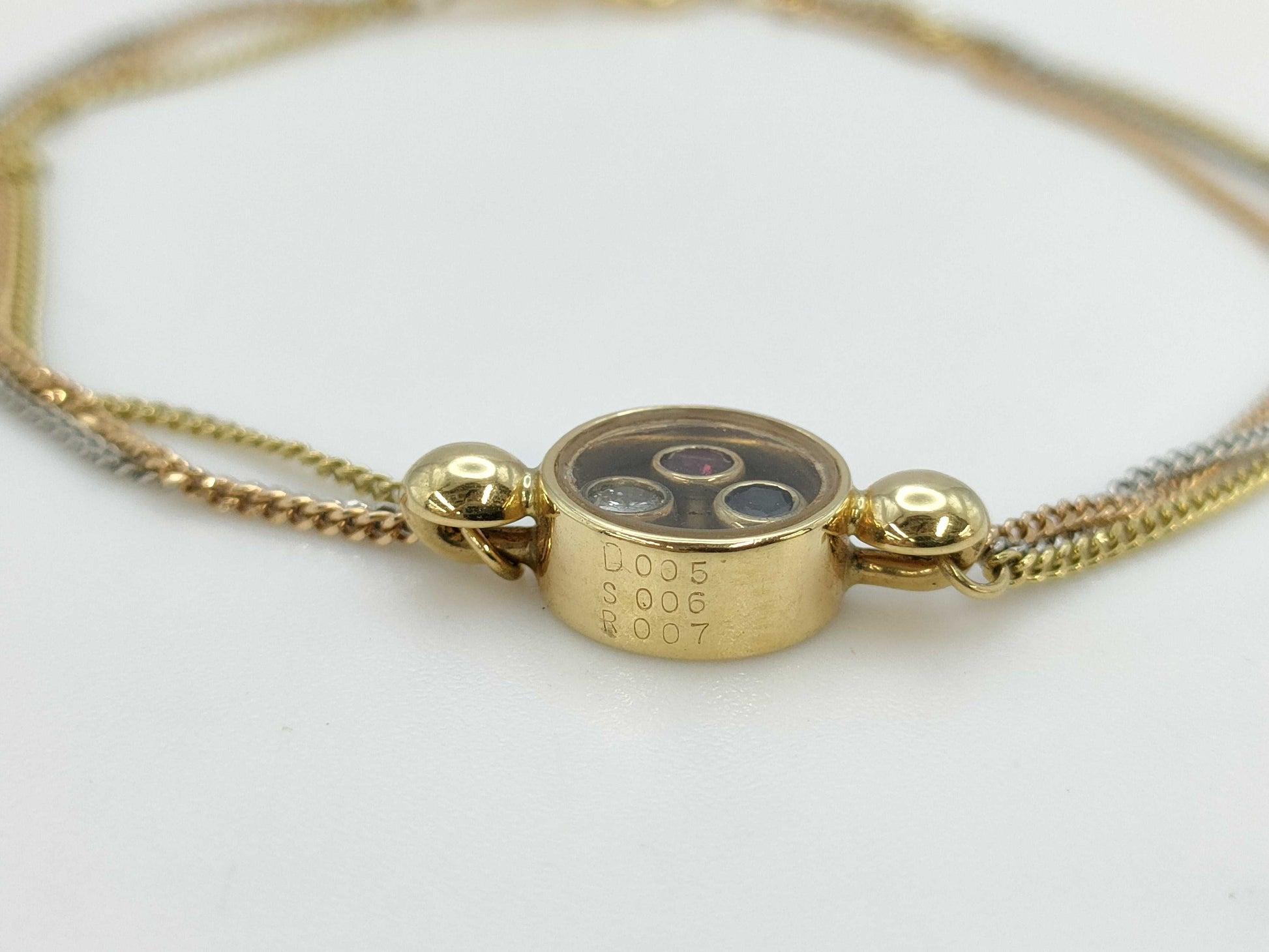 R0.07ct S0.06ct D0.05ct K18/PT850 4.4g Bracelet & Bangle