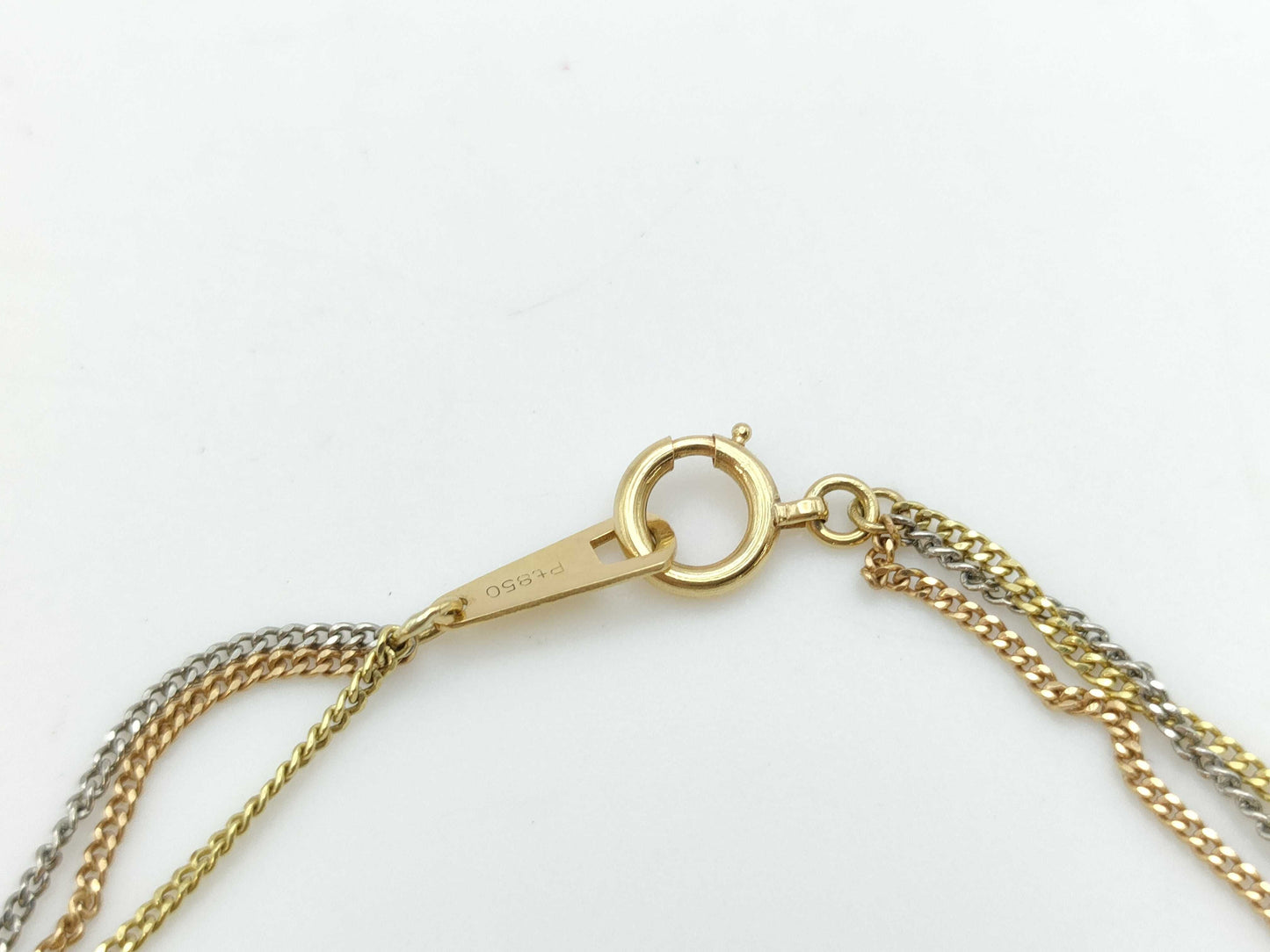 R0.07ct S0.06ct D0.05ct K18/PT850 4.4g Bracelet & Bangle