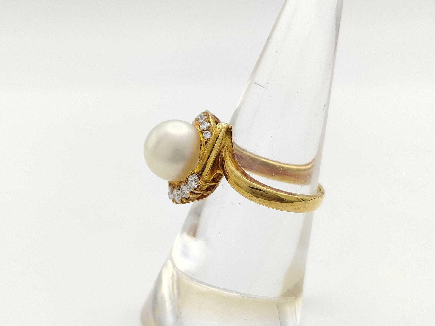 Pearl diameter approx. 8.8mm Diamond 750 6.6g ring