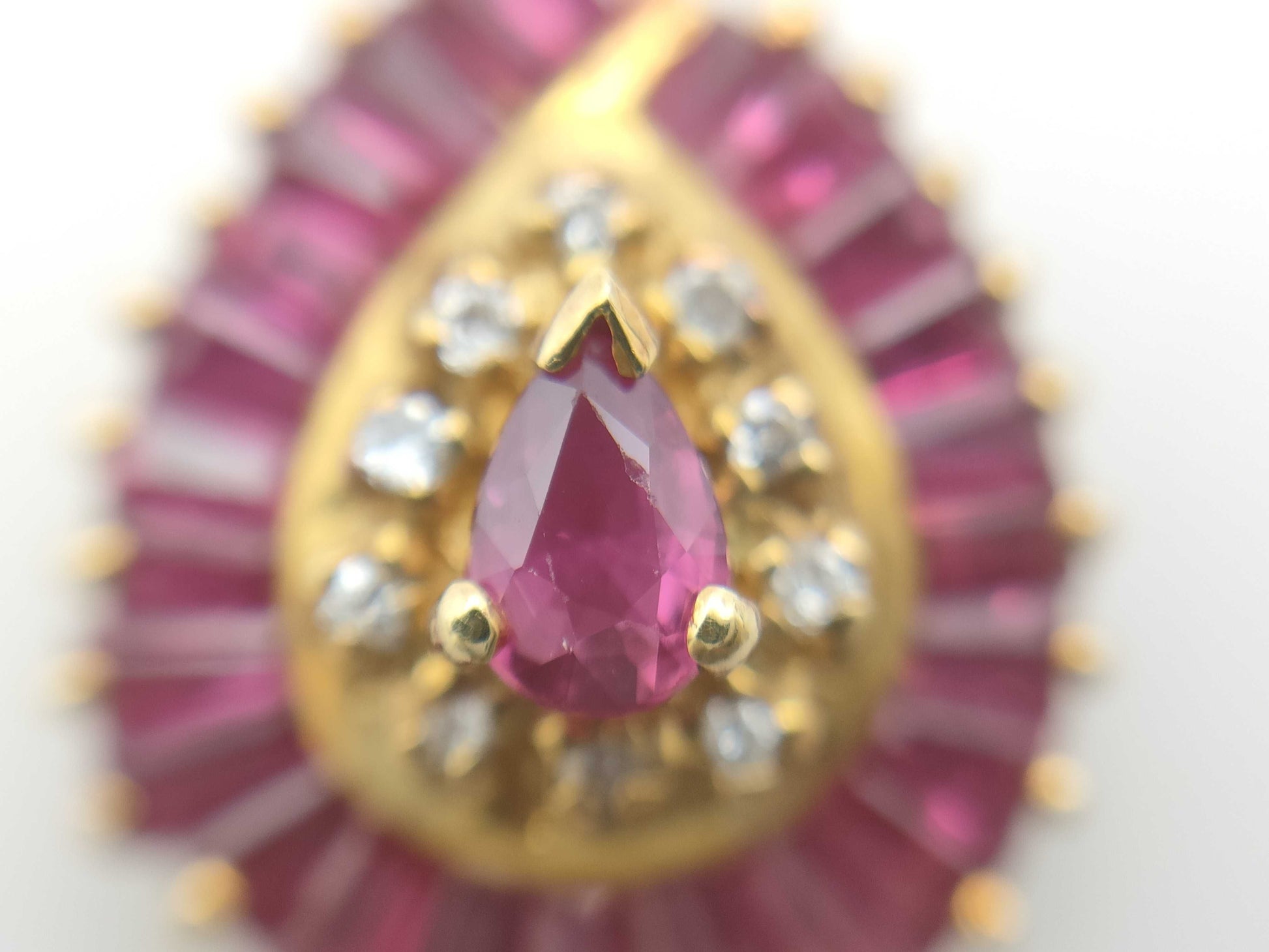 R1.25ct D0.05ct K18 2.5g Pendant Top