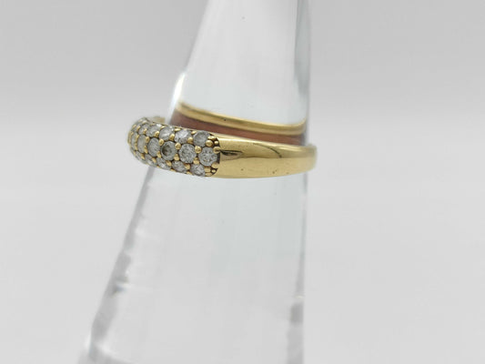 D1.00ct K18 2.9g Ring