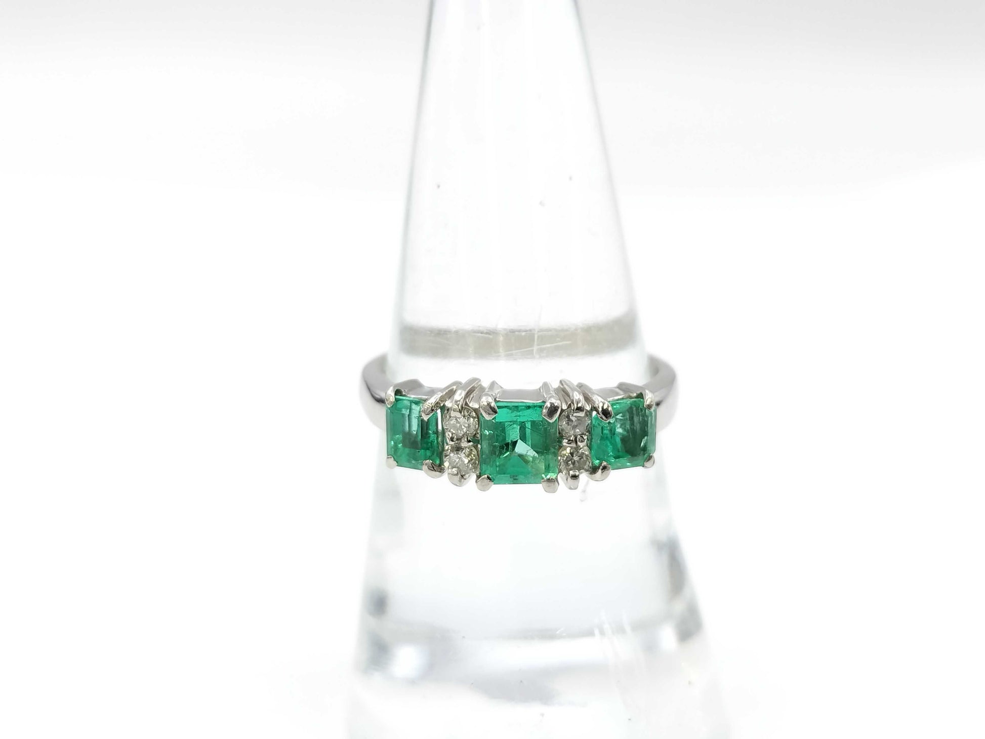 E1.03ct D0.16ct PT900 5.7g Ring