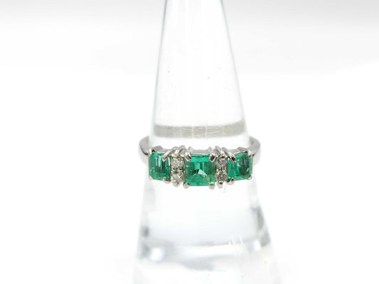 E1.03ct D0.16ct PT900 5.7g Ring