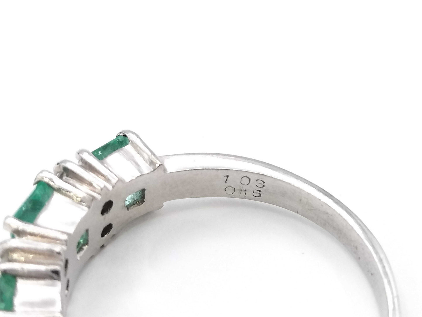 E1.03ct D0.16ct PT900 5.7g Ring