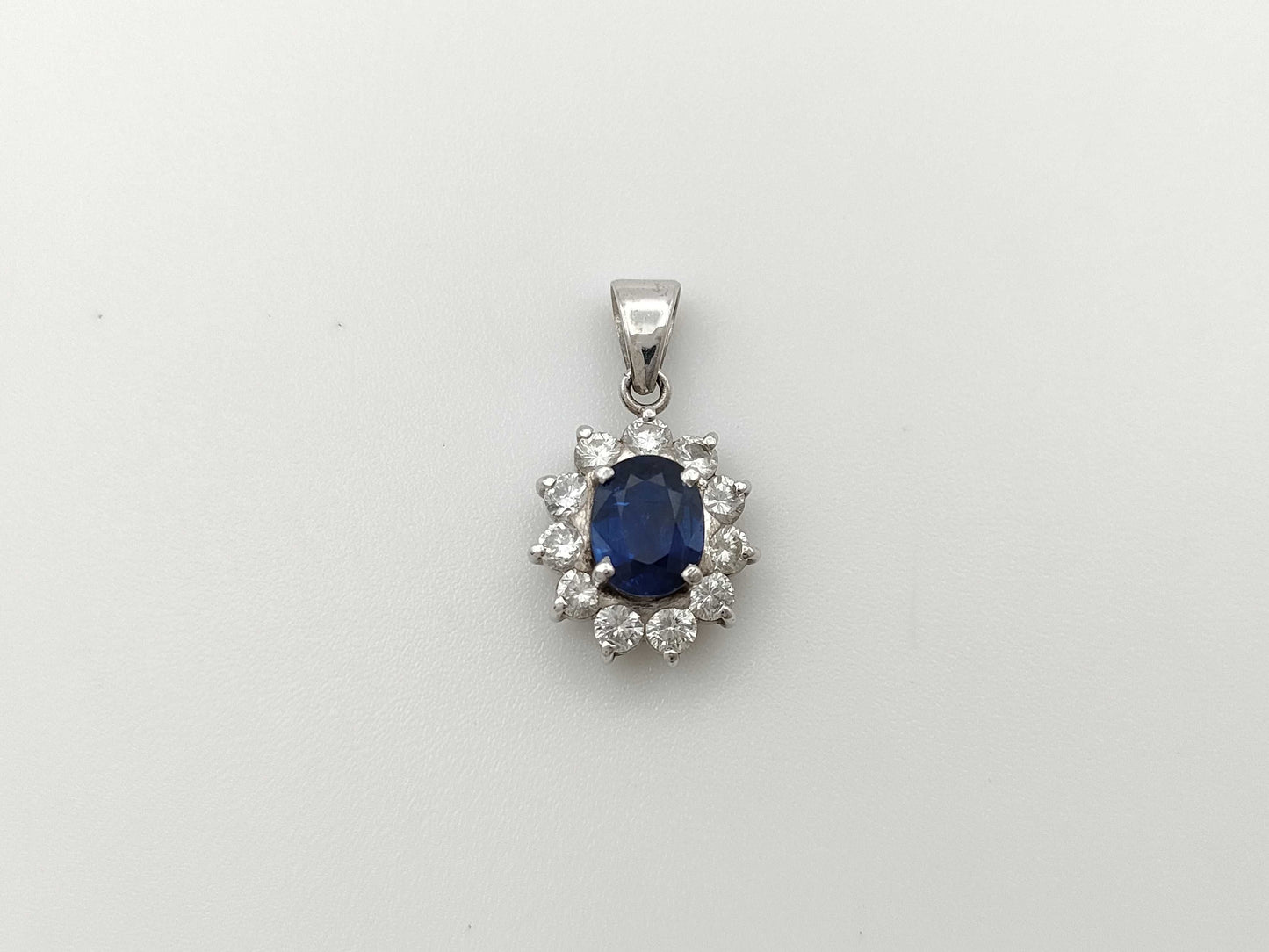 S0.89ct D0.59ct PT900 2.4g Pendant Top