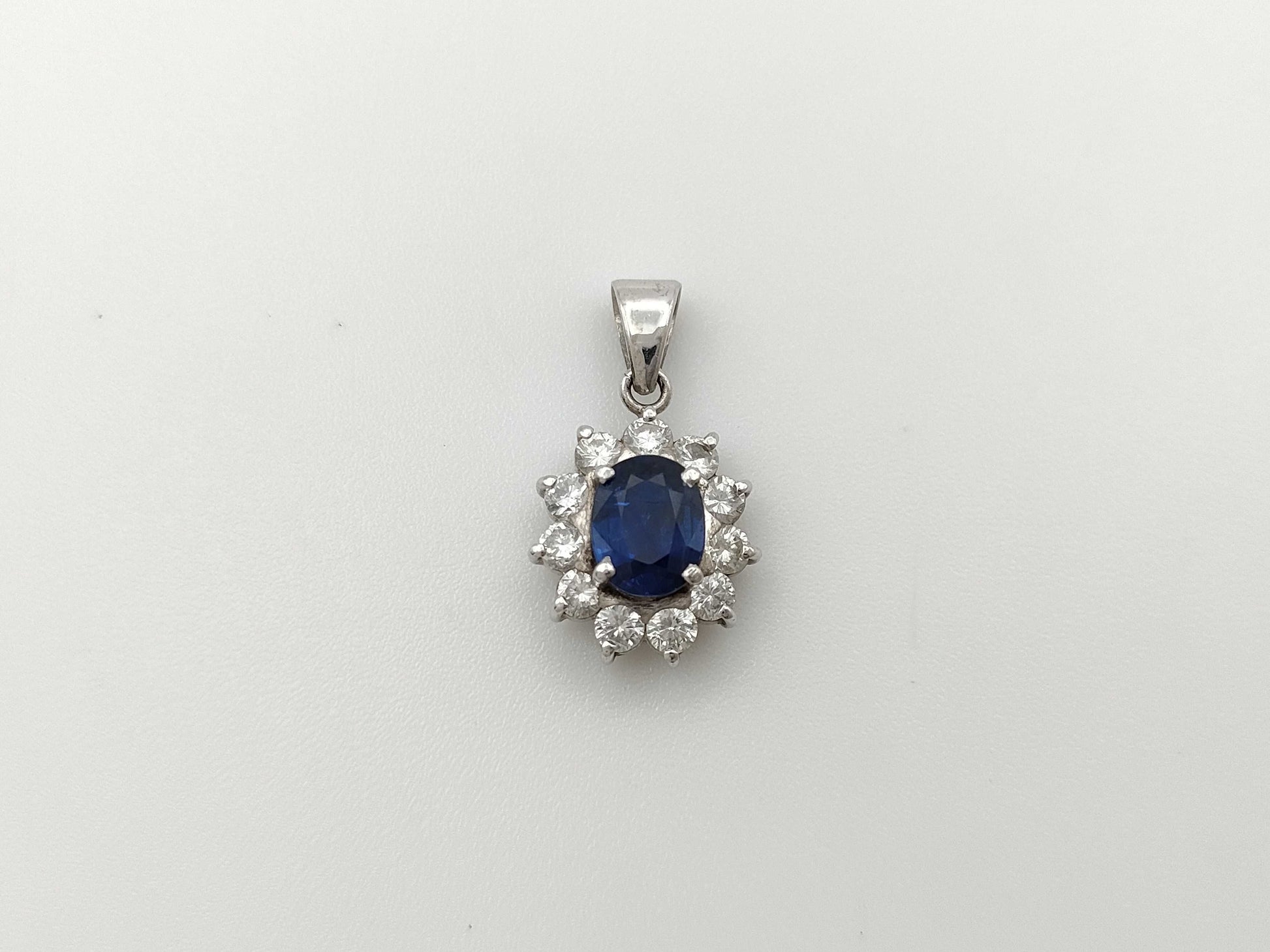 S0.89ct D0.59ct PT900 2.4g Pendant Top