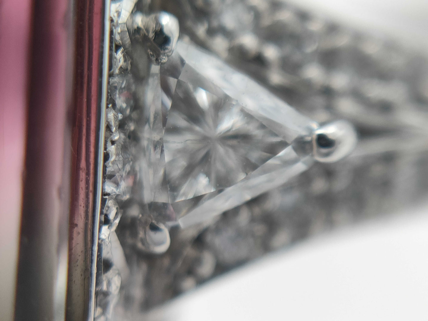 Bicolor Tourmaline 8.70ct D0.52ct PT900 11.4g Ring
