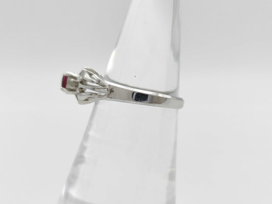 R0.25ct Diamond PT850 3.6g Ring