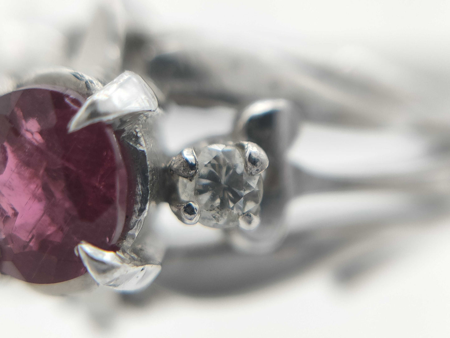 R0.25ct Diamond PT850 3.6g Ring