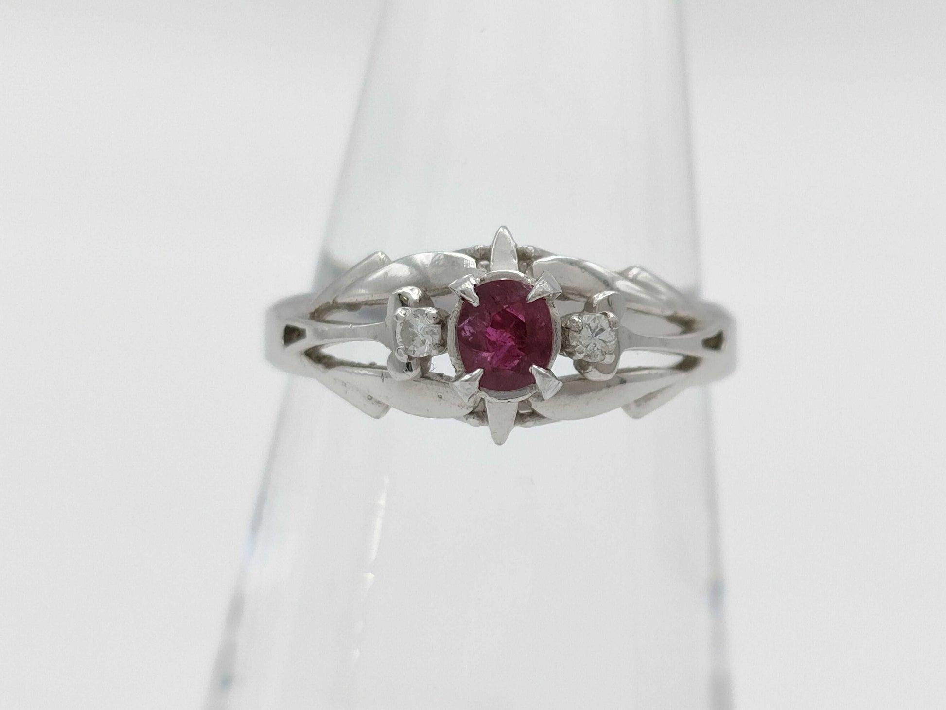 R0.25ct Diamond PT850 3.6g Ring