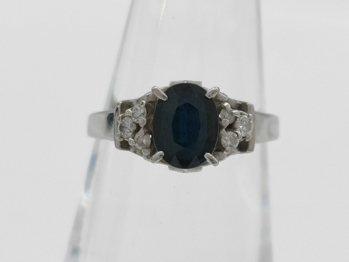 S0.97ct Diamond PT900 4.5g Ring