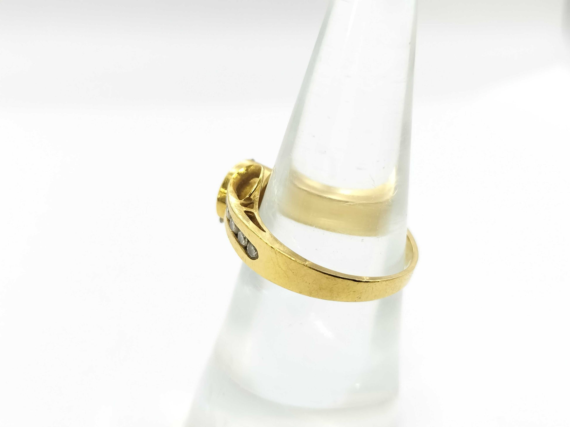 D0.50ct K18/PT900 4.7g Ring