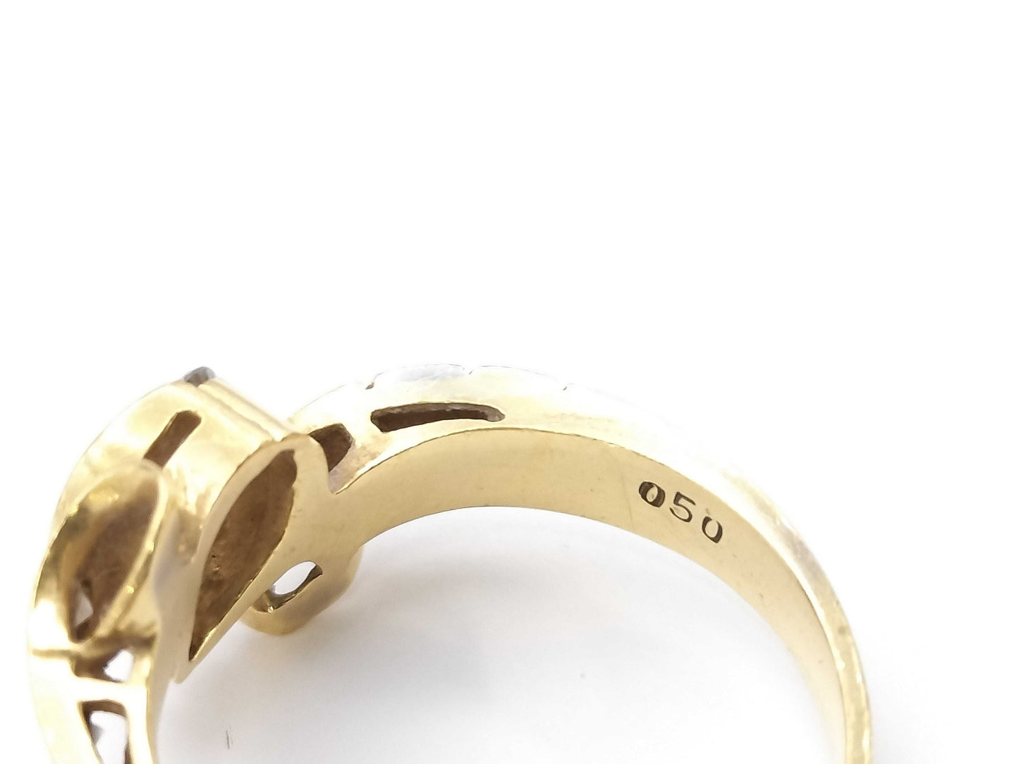 D0.50ct K18/PT900 4.7g Ring