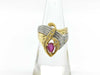 R0.33ct D0.05ct K18/PT900 6.7g Ring