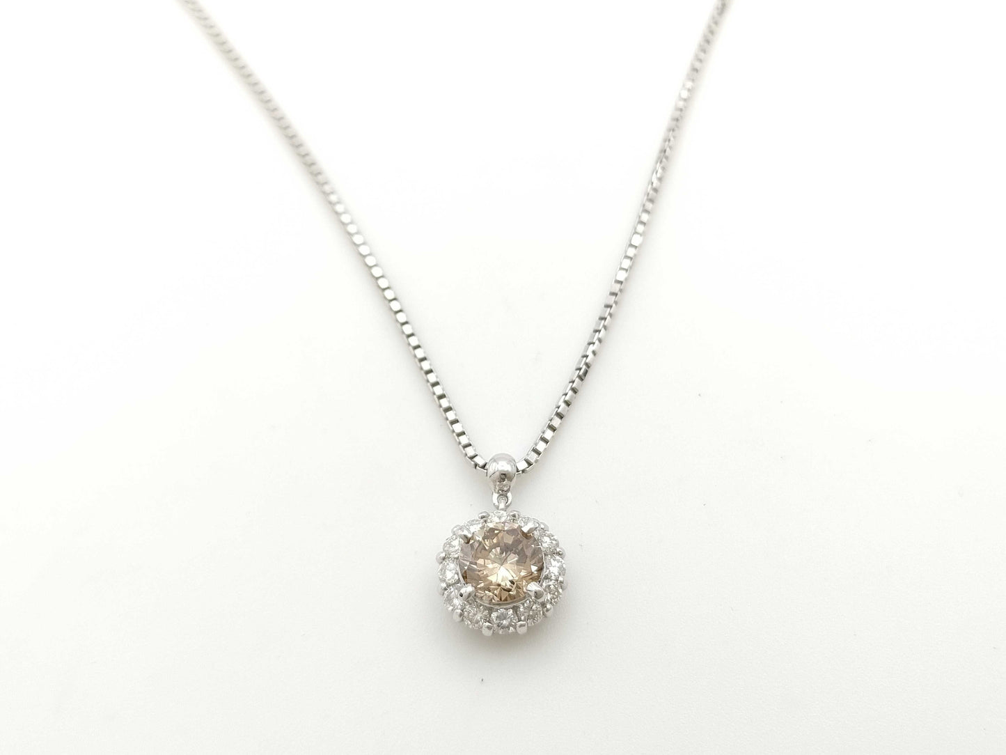 D1.18ct FD0.43ct PT900/850 9.0g Necklace