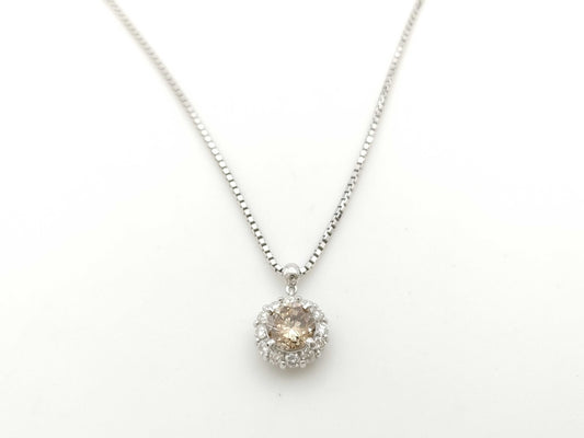 D1.18ct FD0.43ct PT900/850 9.0g Necklace