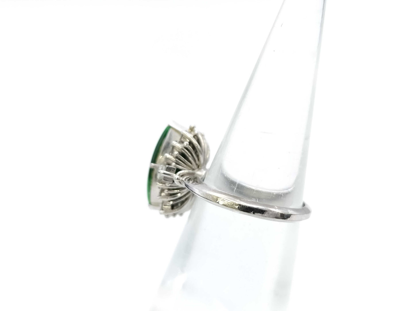 Jade D0.54ct PT900 5.9g Ring