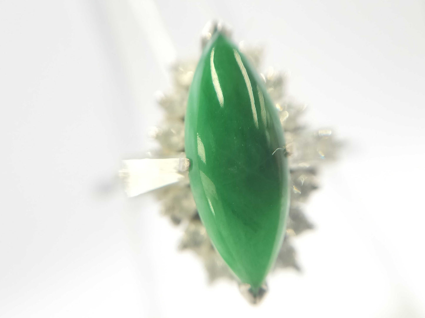 Jade D0.54ct PT900 5.9g Ring