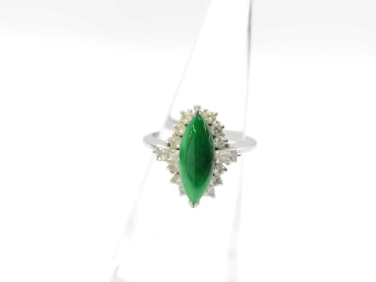 Jade D0.54ct PT900 5.9g Ring