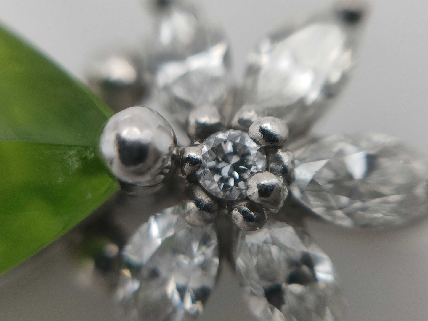PE6.28ct D0.35ct PT900 4.6g Pendant Top