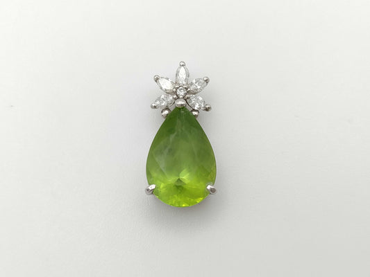 PE6.28ct D0.35ct PT900 4.6g Pendant Top