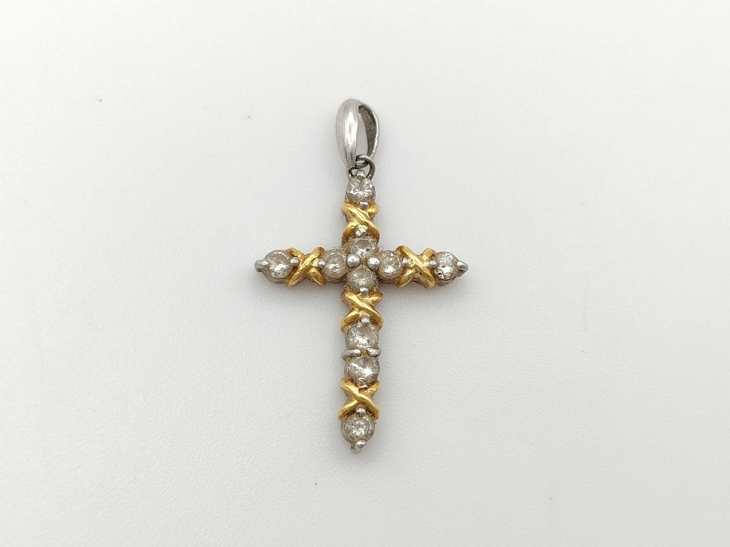 D0.50ct K18/PT900 3.3g Pendant Top