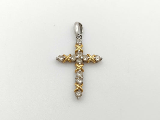 D0.50ct K18/PT900 3.3g Pendant Top