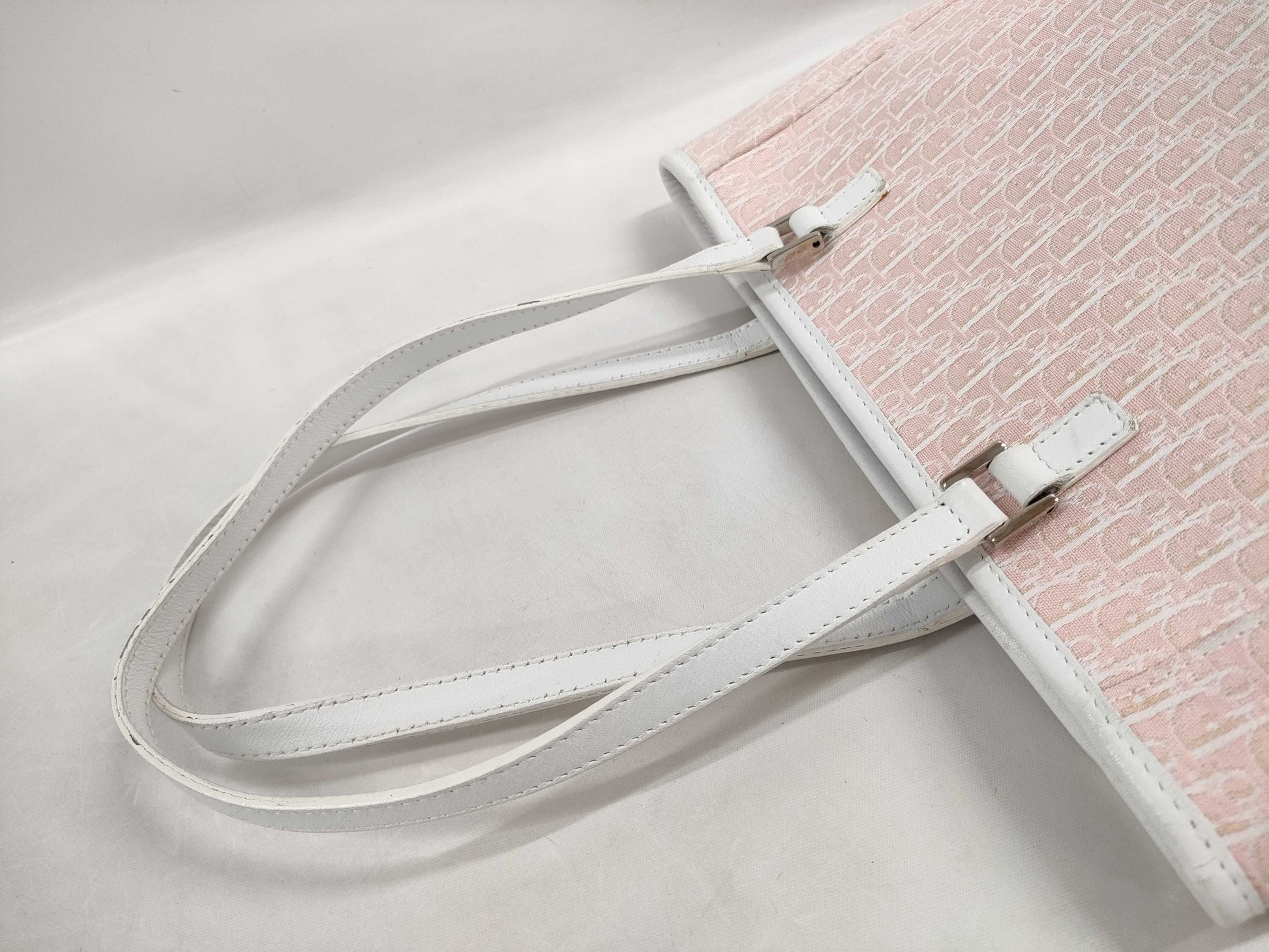Dior CHRISTIAN DIOR Christian Dior Trotter Print Tote Bag, Canvas, Women's, Pink, 01RU 0034, Handbag