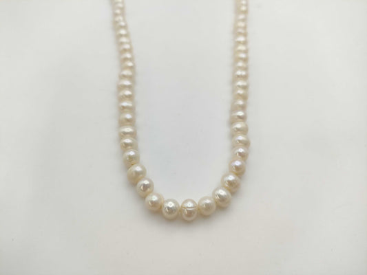 Semi-round pearl diameter approx. 6.1-7.3mm 47.3g necklace